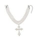 thumbnail image 3 of Collar con colgante de cruz para mujer y hombre, elegante decoración gótica, joyería para fiesta Color plata, 3 of 9