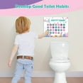 thumbnail image 5 of Toilet Training Stickers, Cartoon Potty Decals, Removable Toddler Bathroom Decor Easy-On Removable & Waterproof Stickers for Toilet Seat & Potty Chair, Make Toilet Training Fun, 5 of 9