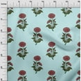 thumbnail image 2 of oneOone Silk Tabby Baby Blue Fabric Floral Block Fabric For Sewing Printed Craft Fabric By The Yard 42 Inch Wide, 2 of 4