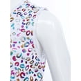 thumbnail image 6 of Haitryli Girls Kids Sleeveless Metallic Leopard Tank Tops Athletic Training Sports Vest Hip Hop Dance Outfits Colorful 100-120, 6 of 7