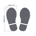 thumbnail image 2 of Unique Bargains Footprint Sticker Floor Decal Sign for Class Dark Gray 8x3.3", 2 of 6