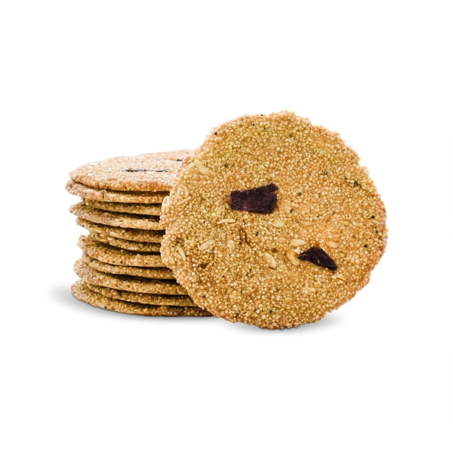 Macrofibra Integral Galleta Oblea Avena Amaranto Ciruela Pasa - Sin Azucar, Vegano, Sin Gluten, Sin Lactosa, Macrobiotico e Integral, Alto en Fibra 5 botes c/12 pzas.