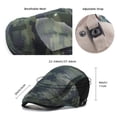 thumbnail image 2 of WITHMOONS Cotton Military Camouflage Newsboy Summer Mesh Flat Cap Ivy Gatsby Hat YZ30152 (Navy), 2 of 2