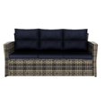 thumbnail image 4 of Maldives Rattan Wicker Sofa and Side Table, 4 of 8