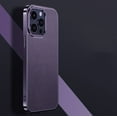 thumbnail image 1 of Phone Case for Iphone 14 15 plus pro max Cross grain genuine leather phone case, 1 of 3