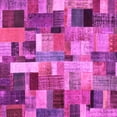 thumbnail image 1 of Ahgly Company Indoor Square Patchwork Pink Transitional Area Rugs, 4' Square, 1 of 4