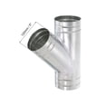 thumbnail image 2 of Adaptador de tubo de escape de conducto de aire Uxcell de 3 vías de hierro plateado, conector de manguera de conducto de 5 pulgadas, 2 of 5