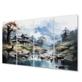 thumbnail image 2 of Designart "Misty Mountain China Art painting" Chinese Metal Wall Art Set, 2 of 5