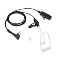 thumbnail image 1 of Walkie Talkie Earpiece 2 Pin Acoustic Tube Headset with Mic PTT for Motorola Radio, 1 of 3