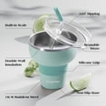 thumbnail image 2 of 16 oz Cocktail Tumbler with Lid and Straw - Stainless Steel Insulated Margarita Tumbler, 2 of 5