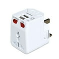 thumbnail image 3 of All-in-One Universal Travel Adaptor with 2 USB Ports - White, 3 of 13