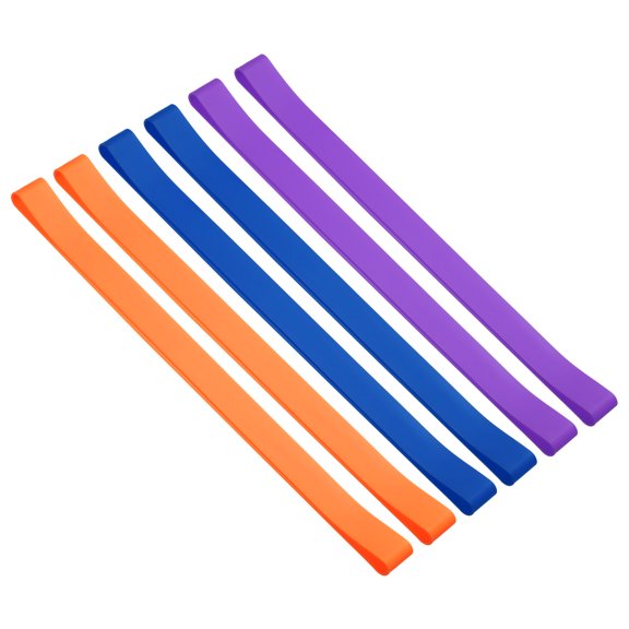 Uxcell Towel Bands, 6 Pack Elastic Beach Towel Strap for Pool and Cruise Chairs, Blue, Purple, Orange