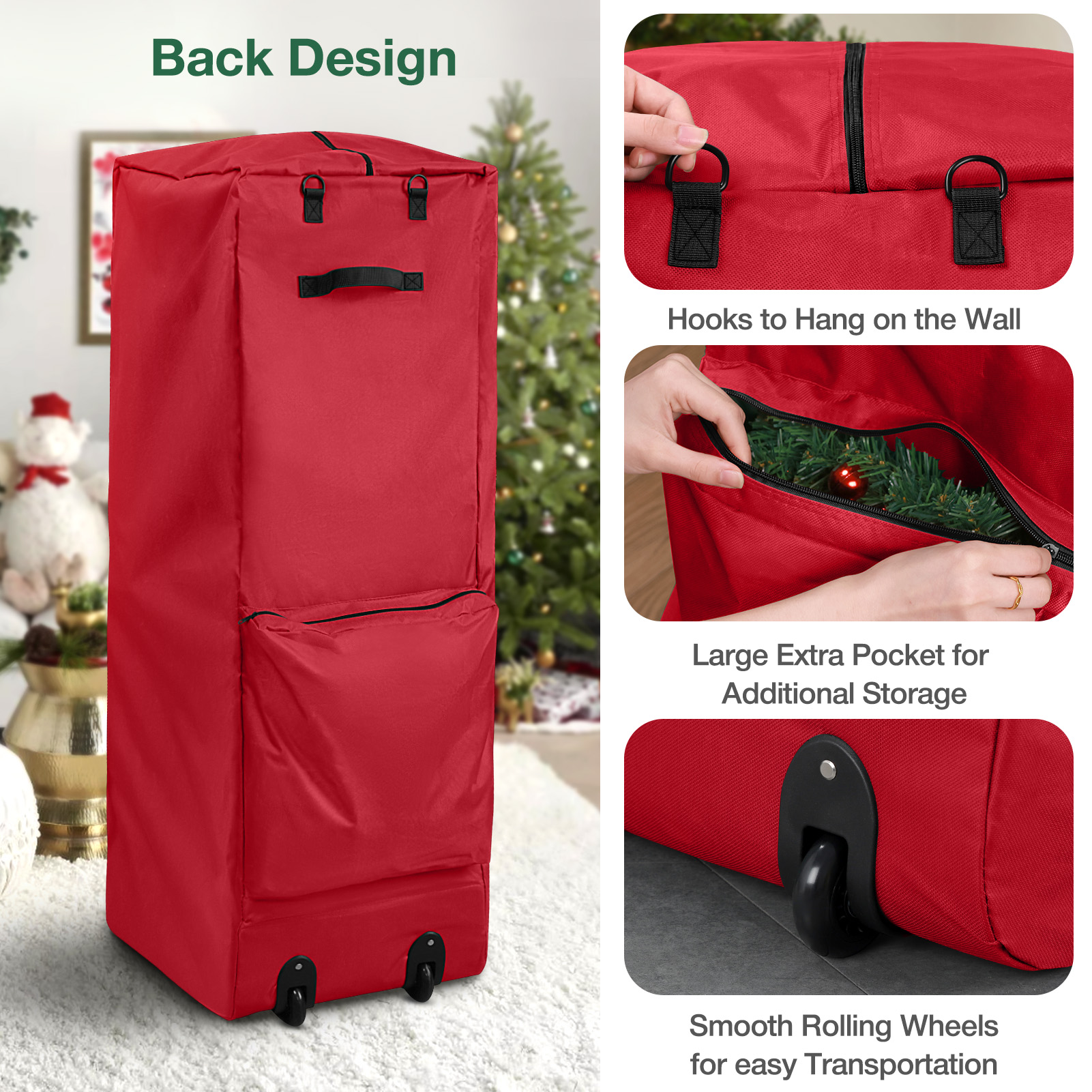 Ayieyill Christmas Tree Storage Bag 7.5 Ft photo 3