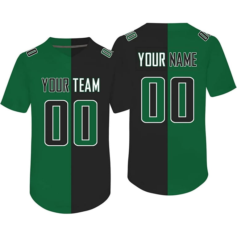 : Custom Split Half Color Jersey Personalized Design Your Own  Football Jerseys for Men Women Youth : Sports & Outdoors