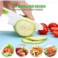 thumbnail image 5 of Tutuviw 3 Pieces Kids Knife Set for Cooking, with blue Cutting Board, Safe Lettuce and Salad Knives, Kids Cooking Utensils in 3 Sizes & Colors, Serrated Edges, Plastic Safe Kitchen Knife, 5 of 7