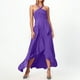 thumbnail image 2 of Vestido de fiesta de verano fluido para mujer con tirantes con volantes: elegante color liso, tejido ligero, cómodo para ocasiones especiales., 2 of 5