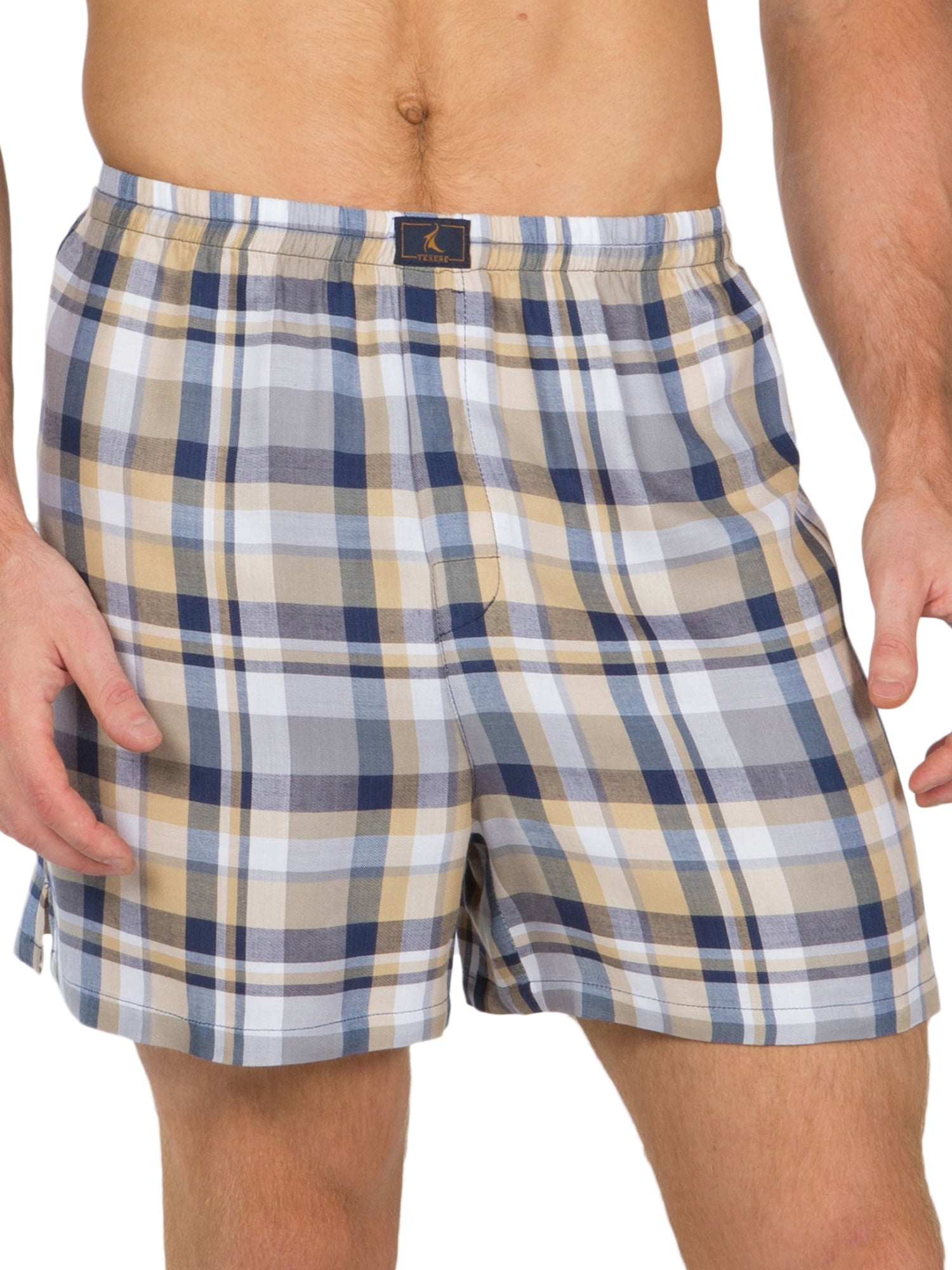 Texere Men's Plaid Boxer Short Underwear MB6105