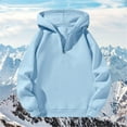 thumbnail image 2 of Kaemgyyd Hoodie for Women Fleece Solid Color Half Zipper Pullover Casual Long Sleeve Regular Fit Sweatshirts for Women Fall Clothes, 2 of 3