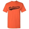 thumbnail image 6 of UGP Campus Apparel Baltimore City Baseball Script Basic Cotton T-Shirt - X-Large - Orange, 6 of 6