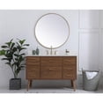 thumbnail image 6 of Elegant Decor Boise 48" MDF Bathroom Vanity with Backsplash in Walnut Brown, 6 of 8