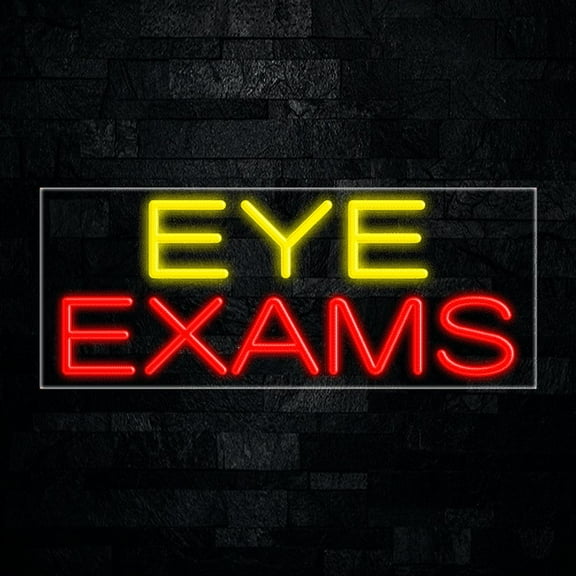 Eye Exams-LED Neon Sign 30"L x 12"H #30542
