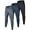 Black-Navy Blue-Dark Gray, variant on RPOVIG 3 Pack Men's Athletic Jogger Workout Running Sweatpants Casual Baggy Pants with Zipper Pocket and Drawstring