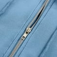 thumbnail image 3 of lulshou Hoodies for Women Solid Color Zip-Up Sweatshirt with Front Pockets Soft Long Sleeve Casual Hoodie Jacket, Light Blue, XL, 3 of 6