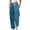 Dark Blue, variant on Slacks for Women Fashion Women's Loose Breathable Color Blocking Gradient Side Pockets Leg Opening Drawstring Seasonal Ladies Women's Pants Red XL