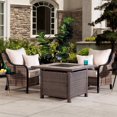 thumbnail image 4 of Sunjoy Lynch Square Ceramic tile top with all-weather wicker Propane Powered Firepit, 4 of 7