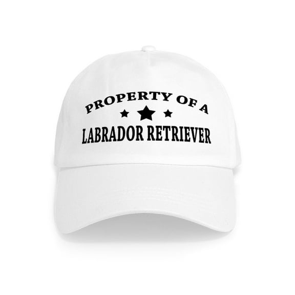 CafePress - Property Of Lab Cap - Adjustable 100% Brushed Unisex Casual Cotton Baseball Cap, Beige, 1