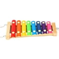 thumbnail image 2 of Chicken Toy Chicken Xylophone Toy Wooden Suspensible Hen Musical Toy with 8 Keys Coop Pecking Toy Hanging Feeder Toy for Chicken Bird Parrot Macaw Hens, 2 of 7