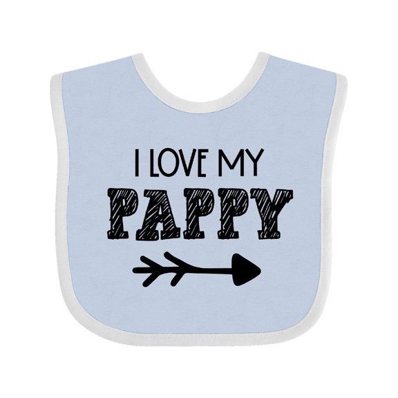 Inktastic I Love My Pappy with Arrow Boys or Girls Baby Bib
