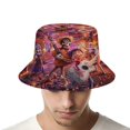 thumbnail image 4 of COCO Sueño Sombrero bucket para adultos, gorra de protección solar, sombrero de pescador plegable para viajes al aire libre, pesca y actividades de verano, 4 of 6