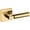 Non-Lacquered Brass, variant on Baldwin L029.Rdm L029 Gramercy Right Handed Non-Turning One-Sided Dummy Door Lever - Brass