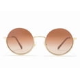 thumbnail image 4 of NWT Miu Miu MU 69US ZVN1Z1 Round Sunglasses Gold Brown Gradient, 4 of 6