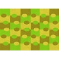 thumbnail image 1 of Ahgly Company Indoor Rectangle Patterned Cookie Brown Area Rugs, 3' x 5', 1 of 6