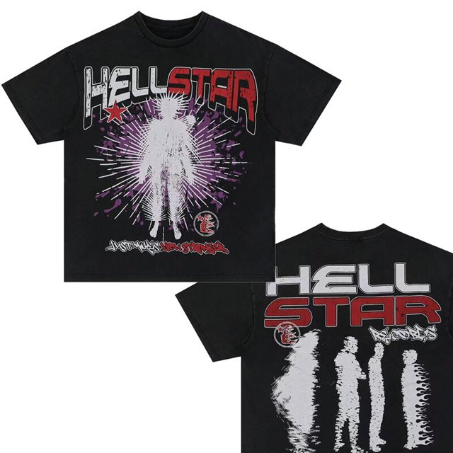 Hellstar-Camiseta de algodón para hombre y mujer, ropa Retro de diseñador, Tops con gráfico Punk Rock, ropa de calle de moda negra, 2023 xuanjing unisex