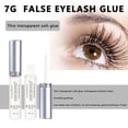 thumbnail image 4 of Odorless False Eyelash Glue, Clear Strip Lash Adhesive for Eyelash Extensions, Strong Hold & Quick Dry Formula, Low Irritation No Trace Invisible Grafting, 7g White, 4 of 8