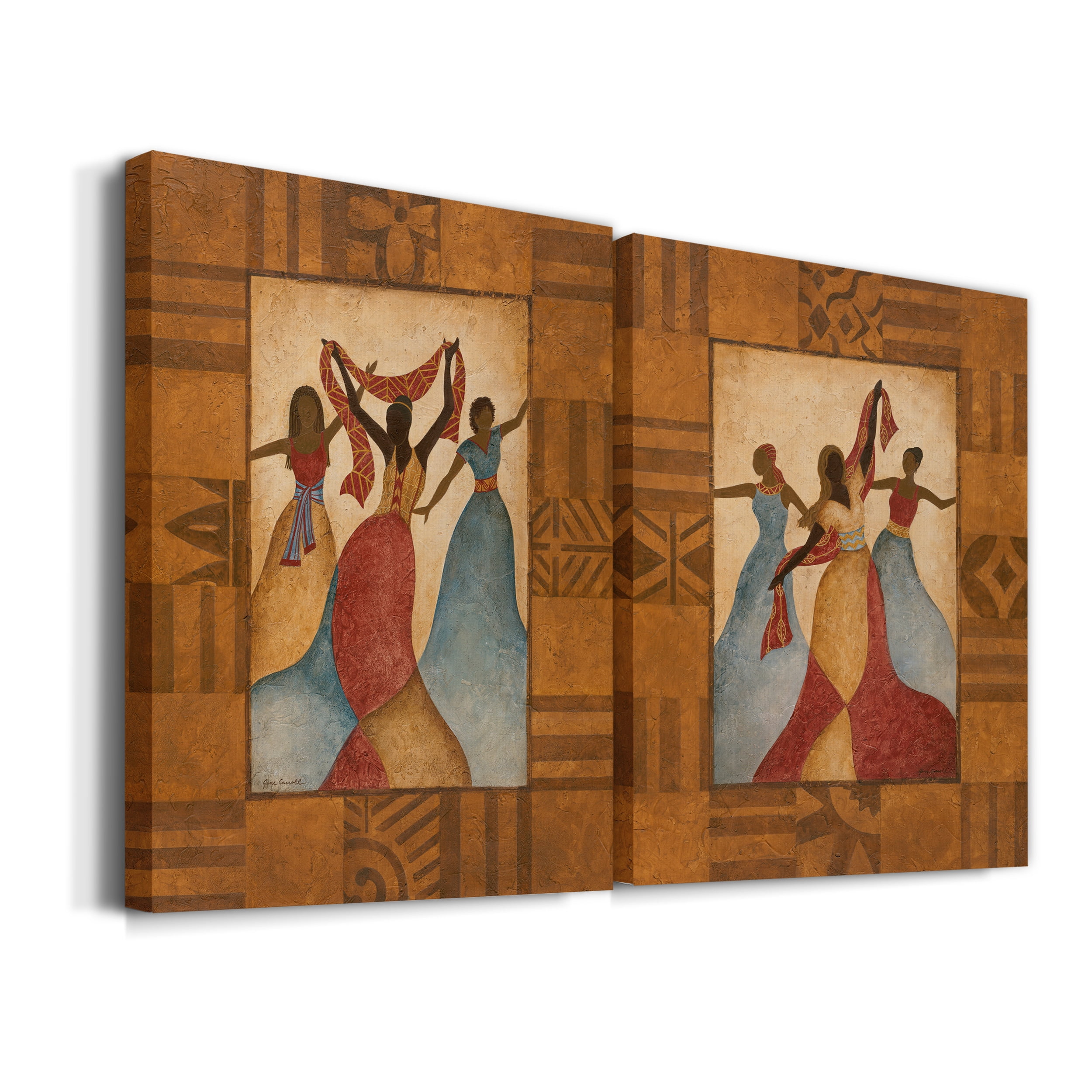 Rhythm Premium Gallery Wrapped Canvas - Ready to Hang - Set of 2 - 24 x 36 Each