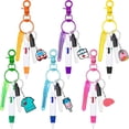 thumbnail image 1 of czcpp-Mini Highlighter Nurse Pens for Badge Reel Pen Include 6 Tip Highlighter 6 Permanent Marker Pen and 6 Retractable Ball Pen with 6 Nursing Keychain Clip Christmas Gift (30pcs), 1 of 4
