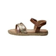 thumbnail image 2 of Nanette Lepore Girl Open Toe Kids Sandals with Hook And Loop Strap Closure, Tan, 1, 2 of 5