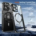 thumbnail image 5 of KOMI Magnetic Case for iPhone 15 Pro Max Case with Full Camera Lens Protector [Strong N56 Magnets] [Compatible with Magsafe] Clear Stylish Case for iPhone 15 ProMax Phone Case, Black-Titanium, 5 of 5