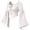 White, variant on Xijirk Women's Renaissance Cosplay Corset Top Off Shoulder Front Tie Bell Flare Sleeve Cropped Bodice Blouse for Halloween Party Role Play,White,S