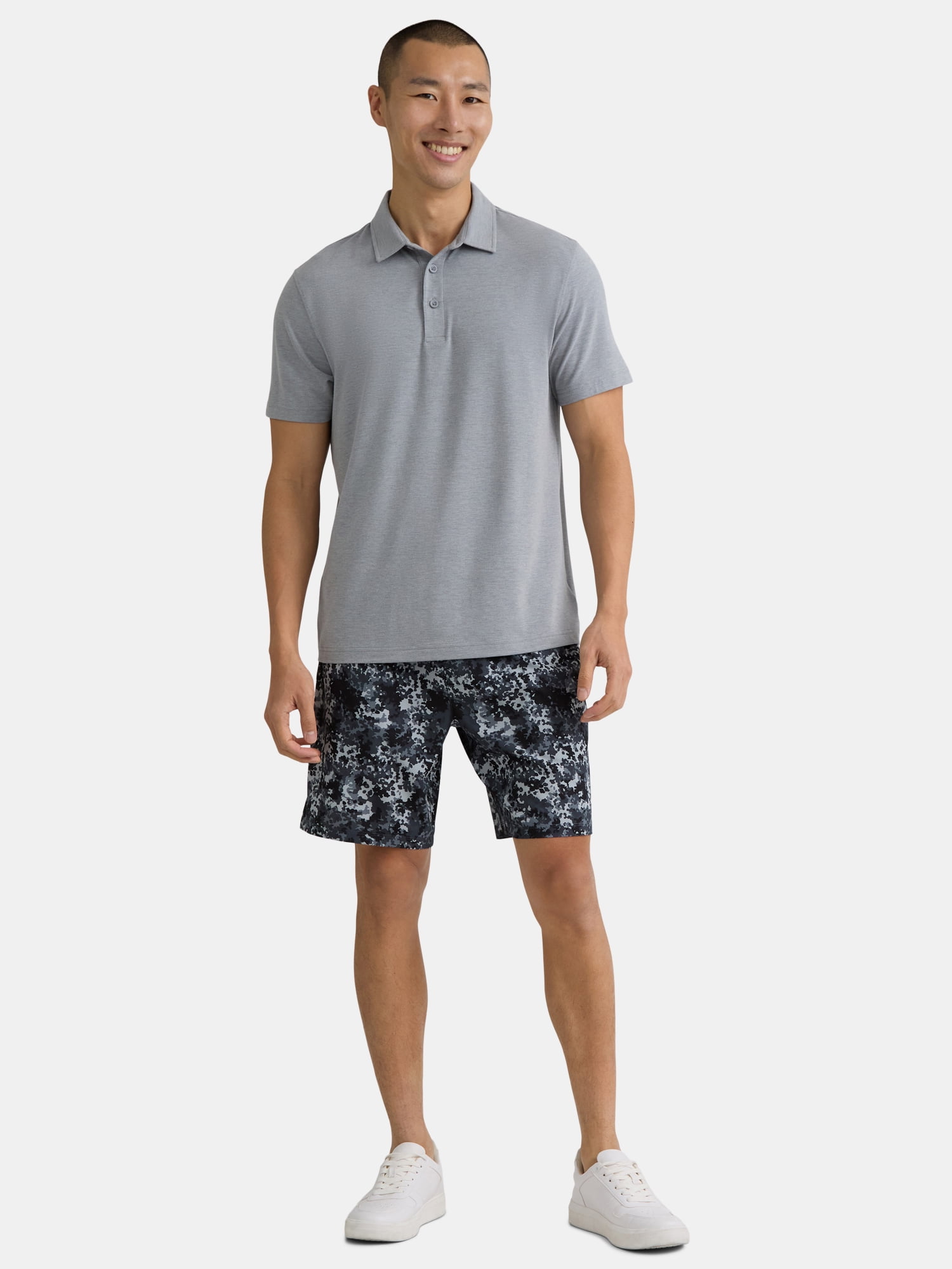 George Men's & Big Men's Poly Polo with Short Sleeves, Sizes S-3XL