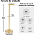 thumbnail image 2 of Soporte para Papel Higiénico de Baño, Porta Rollos de Papel, Toilet Paper Holder, Toallero de Papel Dorado, 2 of 4