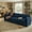 Blue, variant on Aiho 110" Pet-Friendly Cloud Couch, Soft Deep Seat Double Cushion I-Shaped Sectional Sofa with 2 Pillows for Living Room, Bedroom & Apartment,Beige