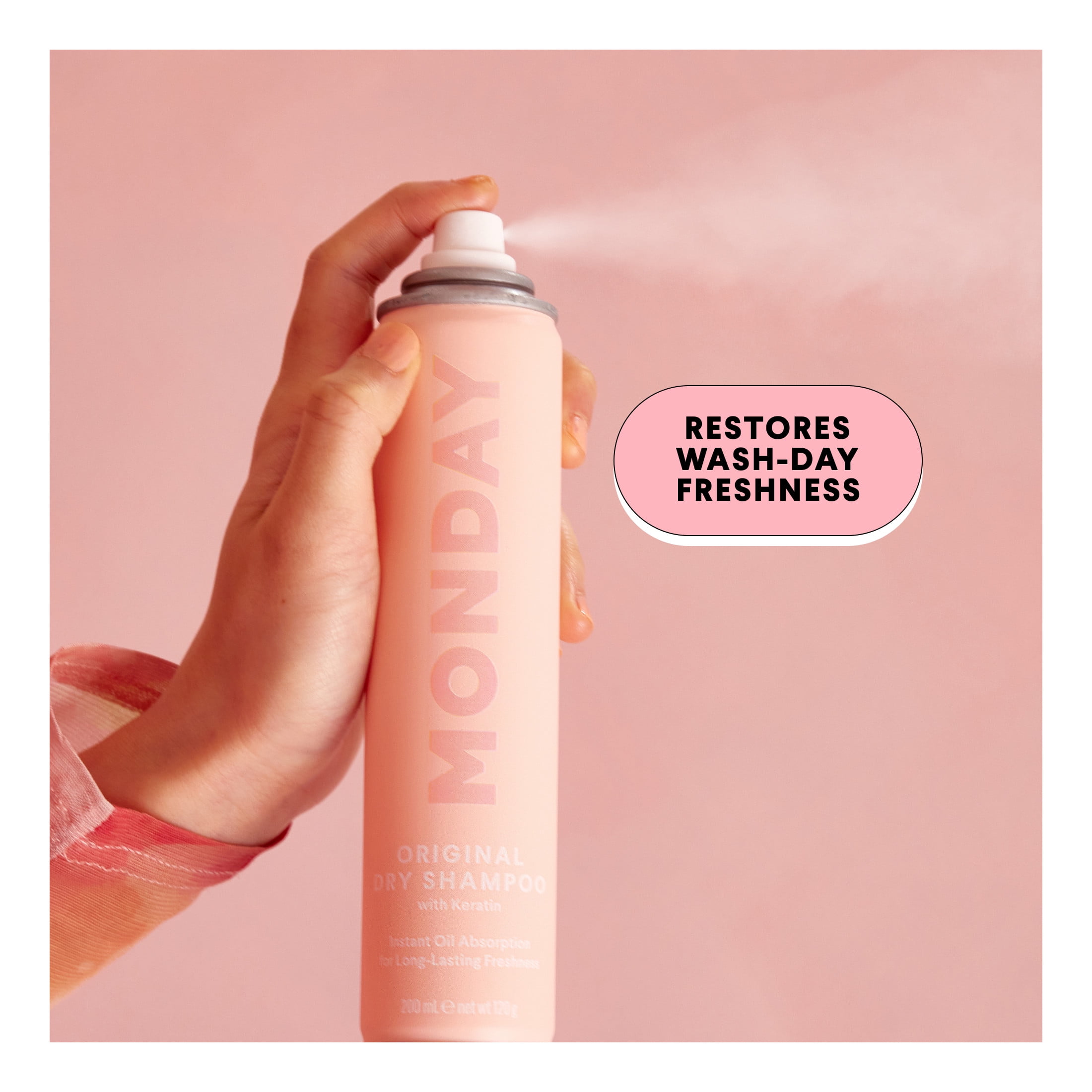 MONDAY Haircare Original Dry Shampoo SLS and Benzene-Free, 6.7 oz