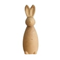 thumbnail image 1 of Hioecau Unfinished Wood Rabbit Statue Rustic Easter Blank Wood Bunny Model DIY Animal Painting Crafts for Spring Party Tabletop Decoration, 1 of 8