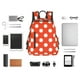 thumbnail image 4 of Disketp Orange And White Polka Dot1 Mochila Ligera e Impermeable, Mochila de Día Resistente para Viajes, Senderismo y Uso Diario para Hombre y Mujer, 4 of 7