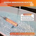 thumbnail image 5 of 2500W Immersion Heater, Pool Heater Automatic Timer, Safe Pool Heating Immersion Heater, Perfect for Home Eu Plug, 5 of 5